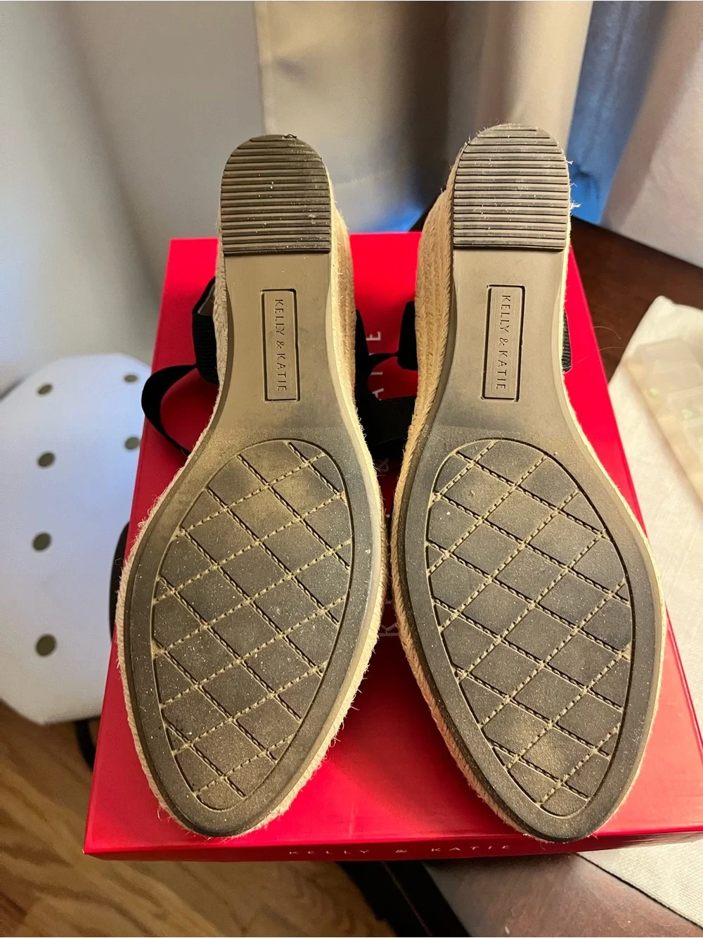 Black Espadrille Sandal by Kelly & Katie (Size 8M)